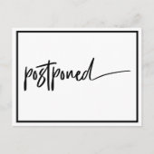 Carte Postale Faire-part Mariage repoussé noir blanc moderne (Devant)