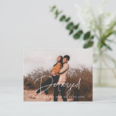 Carte Postale Faire-part mariage retardé (Debout devant)