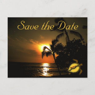 Carte Postale Faire-part Mariage riverain de Maui Beach
