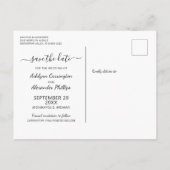 Carte Postale Faire-part Mariage Rustique Bois Mason Lumières Jar ENREGISTR (Dos)