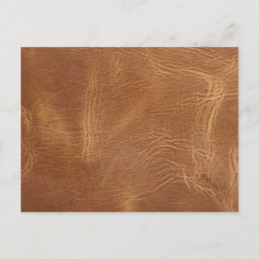 Carte Postale Faire-part mariage rustique occidental en cuir save the date (Dos)