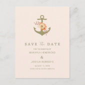 Carte Postale Faire-part Mariage simple Boho Enregistrer la date (Devant)