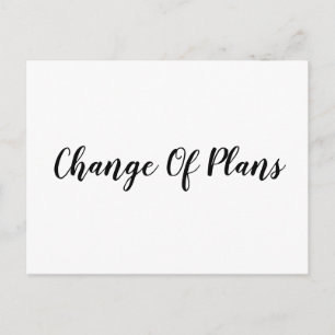 Carte Postale Faire-part Mariage simple de report