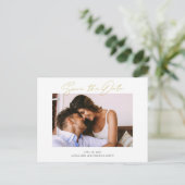 Carte Postale Faire-part Mariage simple Enregistrer la date (Debout devant)