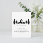 Carte Postale Faire-part Mariage simple et élégant (Debout devant)