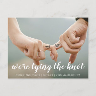 Carte Postale Faire-part Mariage simple photo moderne