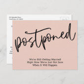 Carte Postale Faire-part Mariage simple repoussé par un vidage (Devant / Derrière)