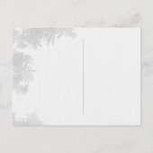 Carte Postale Faire-part Mariage Soirée dans une forêt étoilée, Enregistrez (Dos)