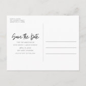 Carte Postale Faire-part Mariage sur la plage en Floride, Enregistrez la da (Dos)