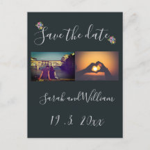 Mariage Thème Élégant Bohème Chic Fleurs Bleu Mari