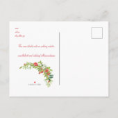 Carte Postale Faire-part Mariage toscan Love & Good Vibes Enregistrer la da (Dos)