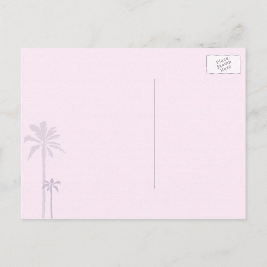 Carte Postale Faire-part Mariage unique Las Vegas Strip Enregistrer la date (Dos)