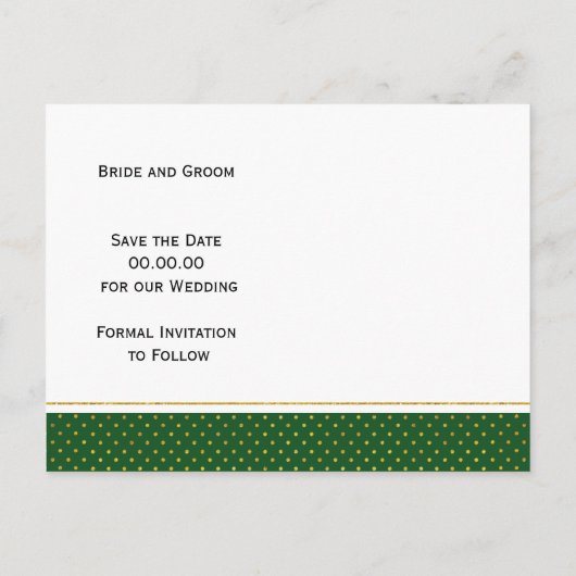 Carte Postale Faire-part Mariage vert tropical feuille rose Enregistrer la