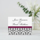 Carte Postale Faire-part Mariage Vin de Damas Save the Date (Debout devant)