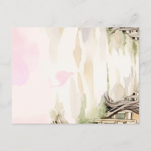 Carte Postale Faire-part Mariage vinicole Rustique Chic Grapevine inspiré (Dos)