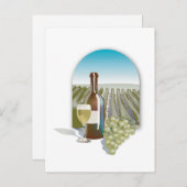 Carte Postale Faire-part Mariages campagnards À Vins Thème À Vins Enregistr (Devant / Derrière)