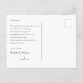 Carte Postale Faire-part Mariages de Destination Sainte-Lucie Sauvegarder l (Dos)