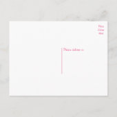 Carte Postale Faire-part Mariés à peine  Épouse Marié Bleu Rose Mariage (Dos)