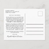 Carte Postale Faire-part Mariés maintenant célébrons le Mariage photo (Dos)