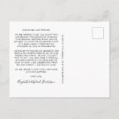 Carte Postale Faire-part Mariés Maintenant, Fête Plus Tard Enseigne au Néon (Dos)