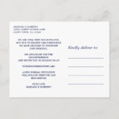 Carte Postale Faire-part Marine Azulejo | Espagnol Tile LACE CHANGEMENT DE (Dos)