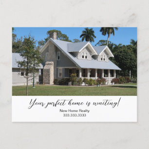 Carte Postale Faire-part Marketing Photo de Votre Entreprise de Message