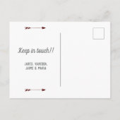 Carte Postale Faire-part Maroon We ve Moved - Texas (Dos)