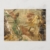 Carte Postale Faire-part Marque-page de réservation de date Faveurs Camoufl (Dos)