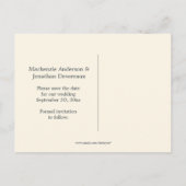 Carte Postale Faire-part Mason Jar Violas Pansies Grange Bois Enregistrer L (Dos)