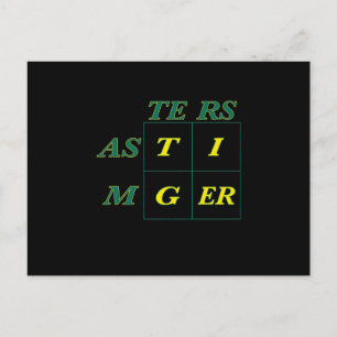 Carte Postale Faire-part Masters de Tiger Goat Woods