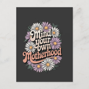 Carte Postale Faire-part Maternité à votre propre façon Drôle Fête des mère