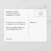 Carte Postale Faire-part Meerkats Adorables Enregistrer La Date (Dos)