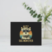 Carte Postale Faire-part Meilleure Maman de Chien Ever Schnauzer Nain (Debout devant)