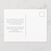 Carte Postale Faire-part Même amour Mariage photo micro format (Dos)