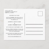 Carte Postale Faire-part Même amour, mariage plus petit, photo simple (Dos)