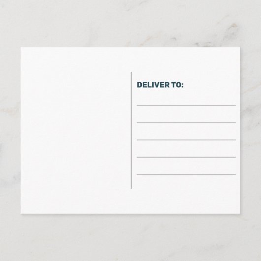 Carte Postale Faire-part Memphis Style Abstrait Mariage Bleu & Rouge Save T (Dos)