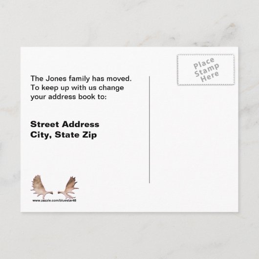 Carte Postale Faire-part Mer bleue froide (Dos)