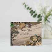 Carte Postale Faire-part Merci Safari Wildlife (Debout devant)