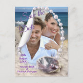 Carte Postale Faire-part Mère des perles fusionnées comme des perles liquid (Devant)