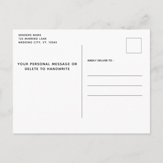 Carte Postale Faire-part Mes Humains Se Marient Chien, Sauf La Date (Dos)