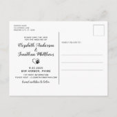 Carte Postale Faire-part Mes Humains Se Marient Chien, Sauf La Date (Dos)