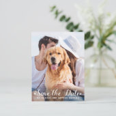 Carte Postale Faire-part Mes Humains Se Marient Chien, Sauf La Date (Debout devant)