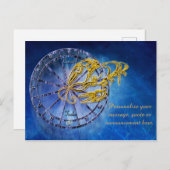 Carte Postale Faire-part Message personnalisé d'horoscope Cancer Astrologie (Devant / Derrière)