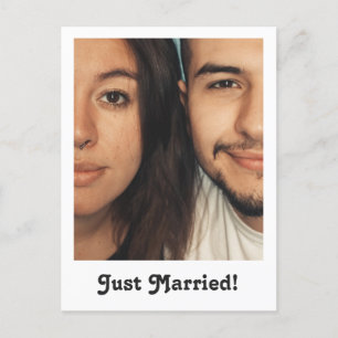 Carte Postale Faire-part Message personnalisée pour jeunes mariés Nous nous