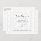 Carte Postale Faire-part Mettre à jour Changer la date Sauvegarder la date (Devant / Derrière)