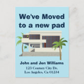 Carte Postale Faire-part Mi-siècle Moderne Nouvelle Maison (Devant)