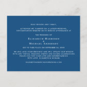 Carte Postale Faire-part Micro Mariage Photo Bleu Miniature (Dos)