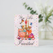 Carte Postale Faire-part Mignon Pastel (Debout devant)