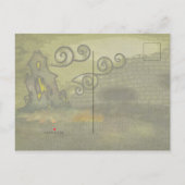 Carte Postale Faire-part Minuit Cimetière Fantaisie HALLOWEEN (Dos)