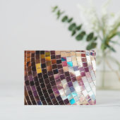 Carte Postale Faire-part Mirror Disco Ball (Debout devant)